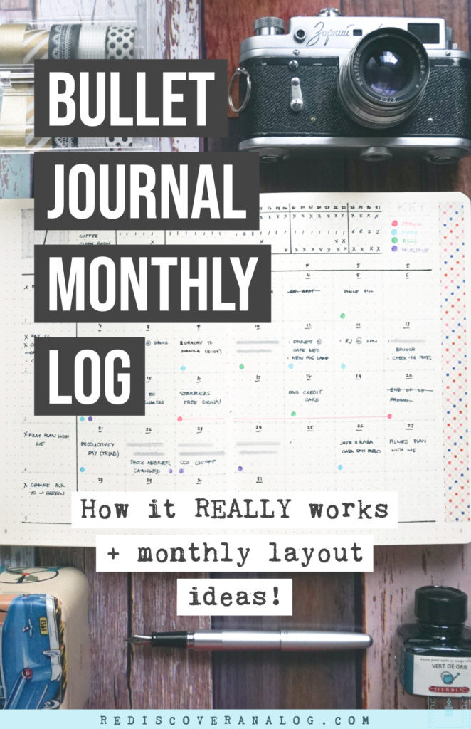 Bujo Basics: Monthly Log and Some Layout Ideas — Rediscover Analog